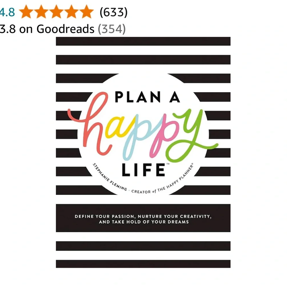 The Happy Planner Plan A Happy Life Hard Cover Book NWT Planning Strategies
